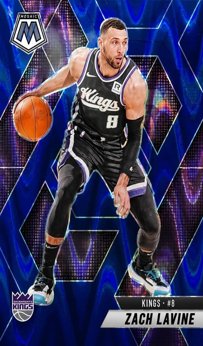 2024 Panini Mosaic Basketball Blue Seismic Zach LaVine #44