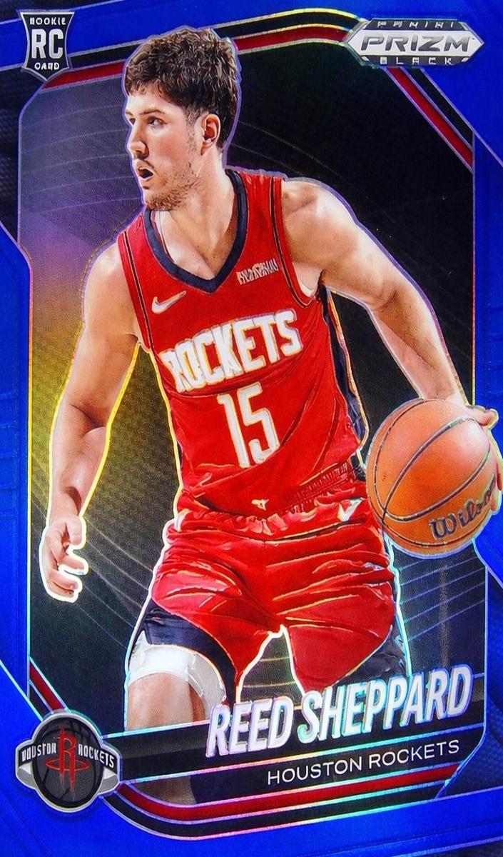 2024 Panini Prizm Black Basketball Blue Reed Sheppard #145