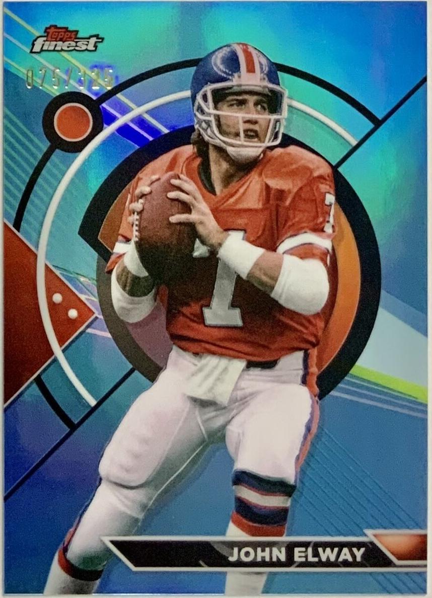 2023 Topps Composite Football Sky Blue Refractor John Elway #179