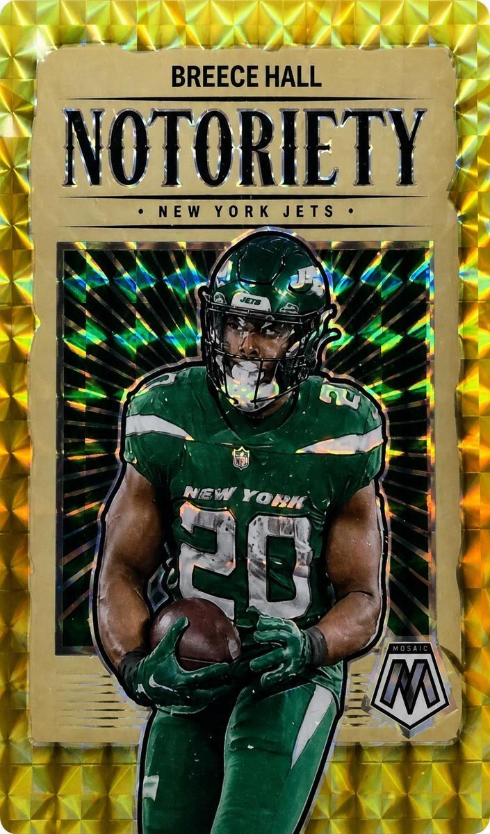 2024 Panini Mosaic Football Reactive Yellow Breece Hall #15