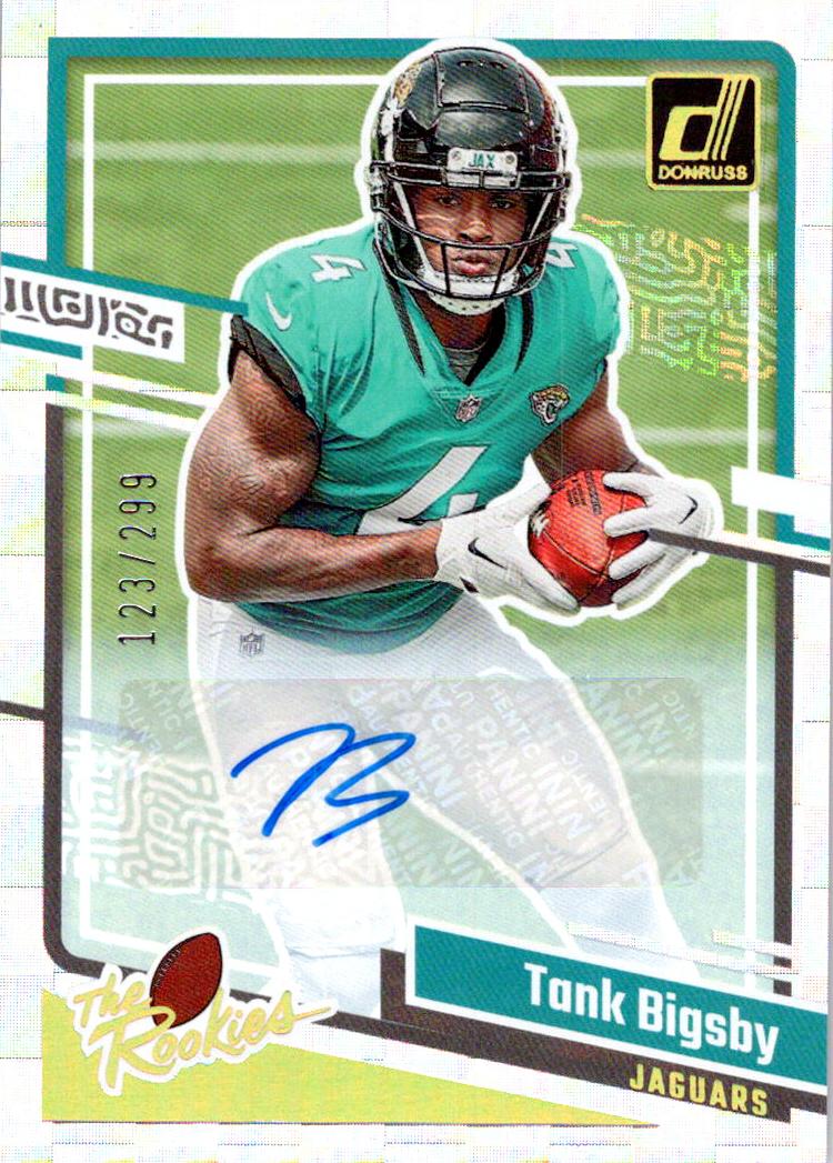 2023 Panini Donruss Football Tank Bigsby #28 PSA 8.5