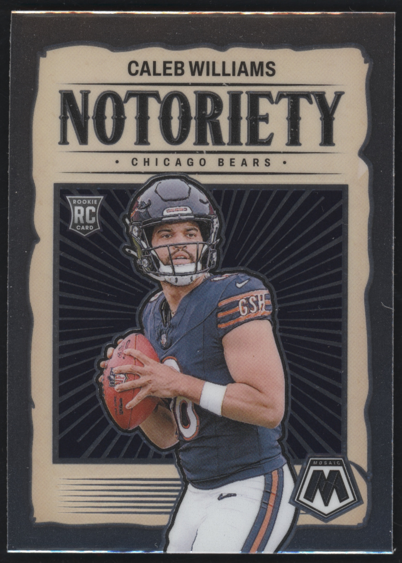 2024 Panini Mosaic Football Caleb Williams #18 RAW Ungraded