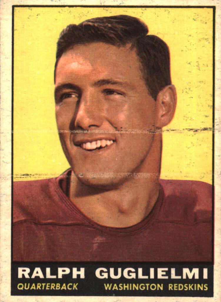 1961 Topps Football Ralph Guglielmi #123 PSA 7.5
