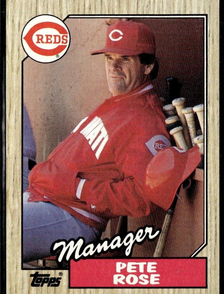 1987 Topps Baseball Pete Rose #393 PSA 9