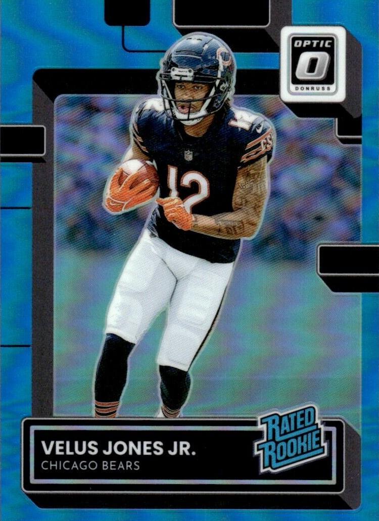2022 Donruss Optic Football Aqua Velus Jones Jr. #230