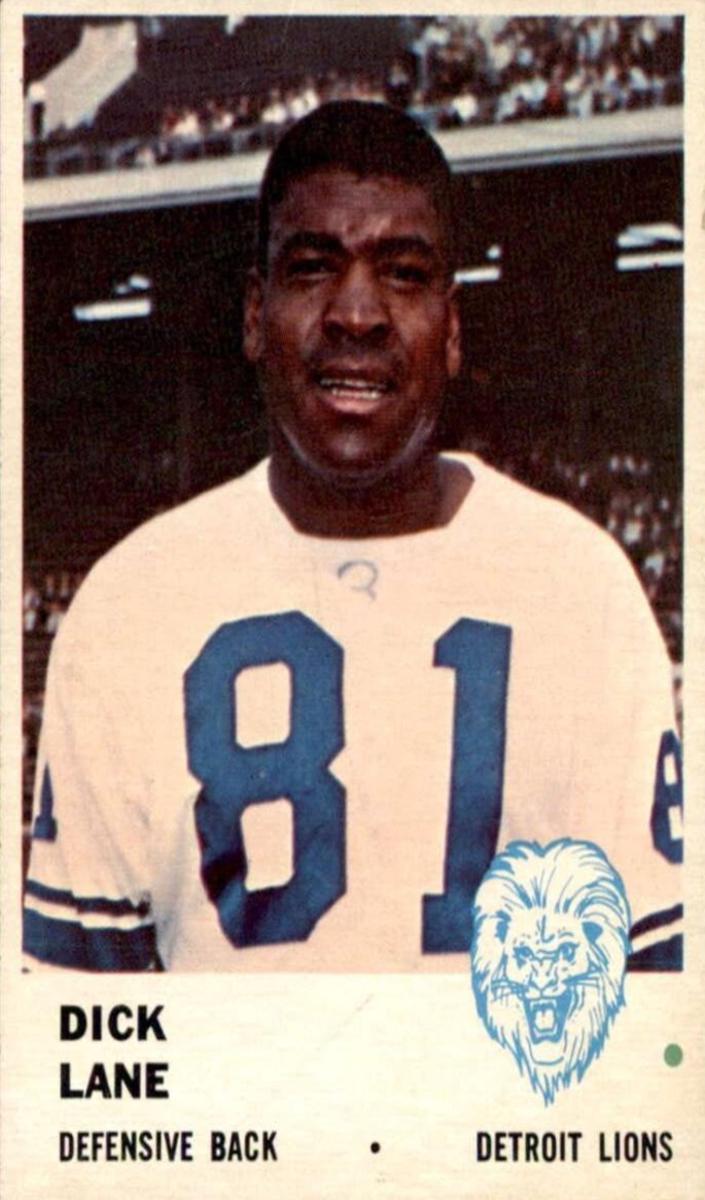 1961 Fleer Football Dick Lane #84