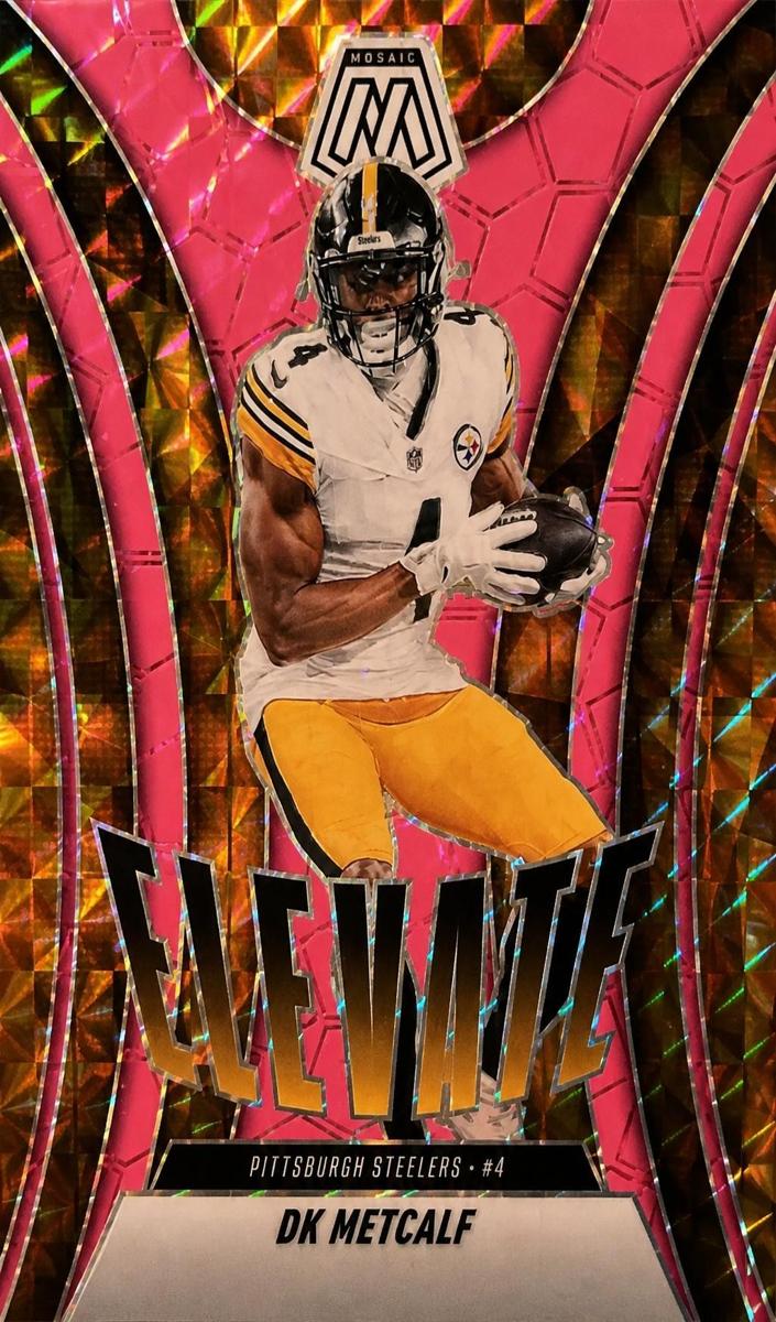 2025 Panini Mosaic Football Pink Fluorescent DK Metcalf #20
