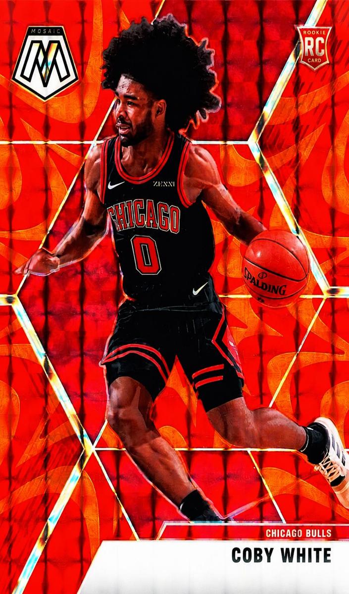 2019 Panini Mosaic Basketball Reactive Orange Coby White #211