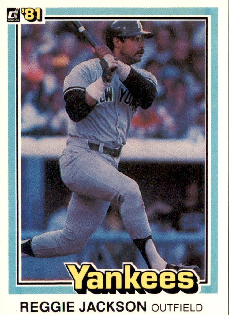 1981 Donruss Baseball Reggie Jackson #348