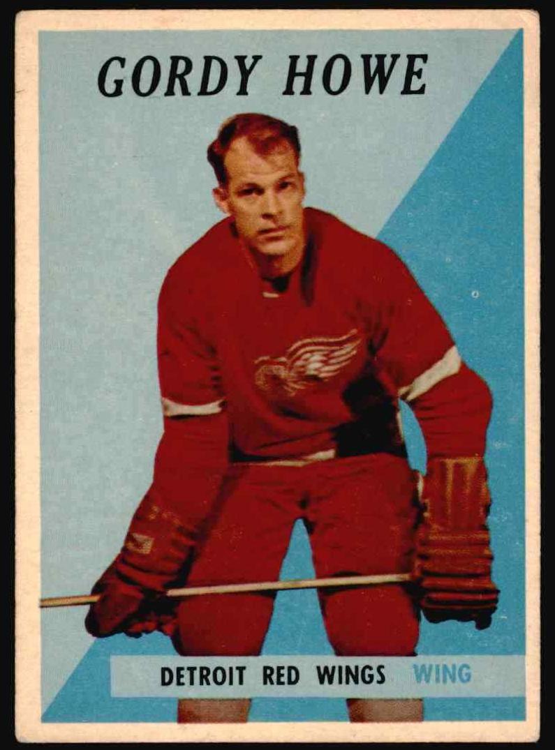 1958 Topps Hockey Gordie Howe #8 PSA 7