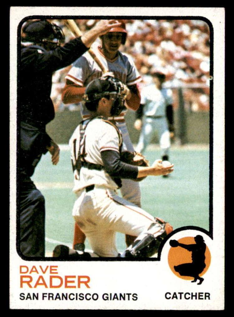 1973 Topps Baseball Dave Rader #121 PSA 9