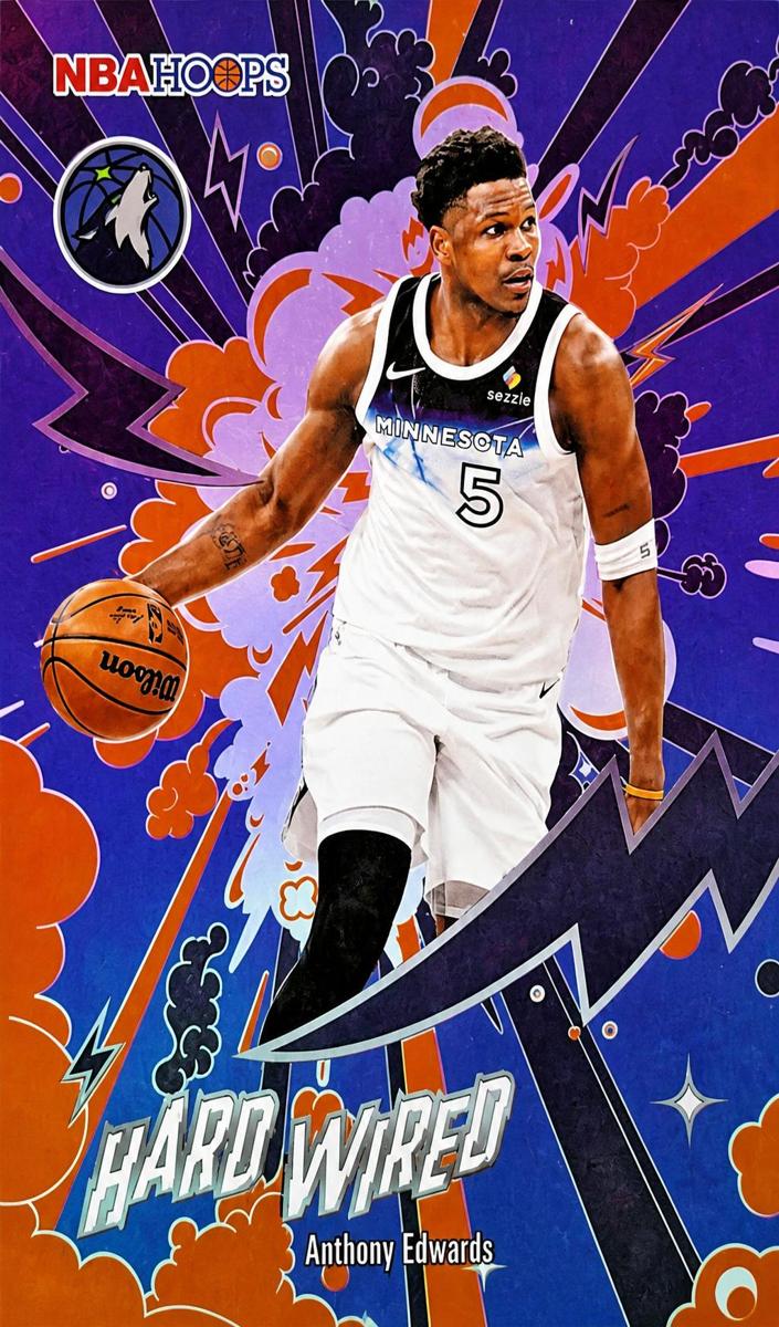 2025 Topps NBA Hoops Basketball Orange Hoops Anthony Edwards #HW-4