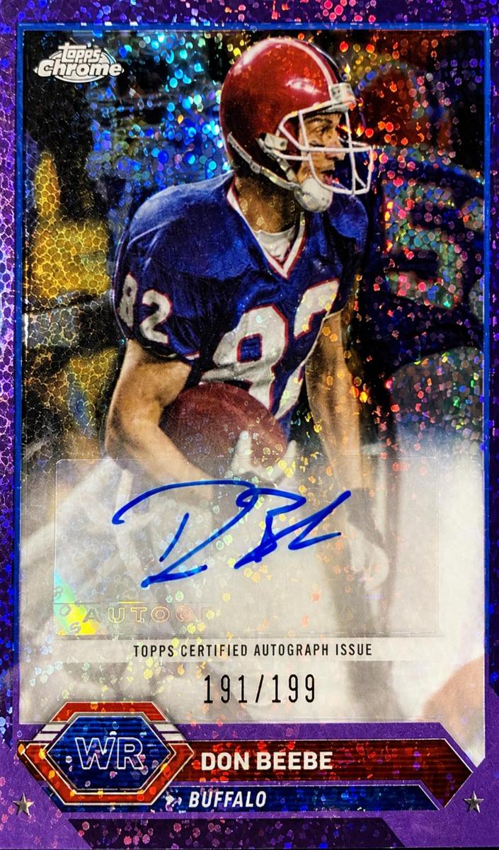 2023 Topps Composite Football Purple Speckle Refractor Don Beebe #TCA-DBE