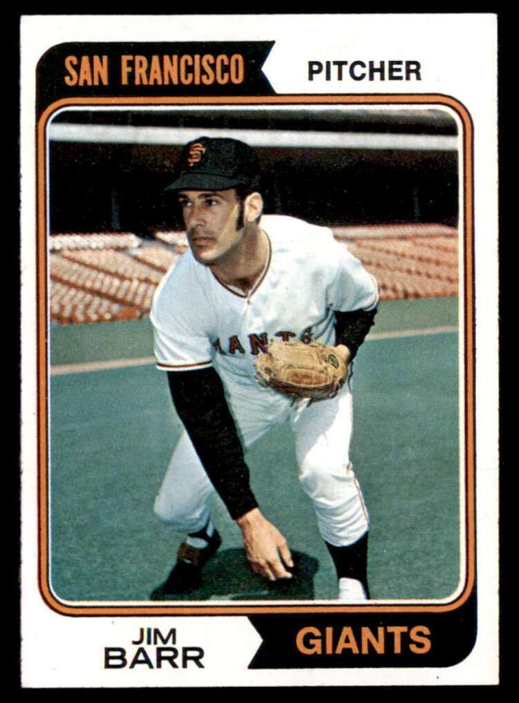 1974 Topps Baseball Jim Barr #233