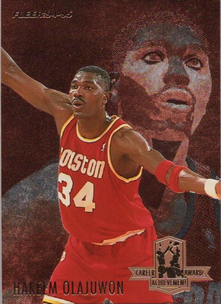 1994 Fleer Basketball Hakeem Olajuwon #3 PSA 9