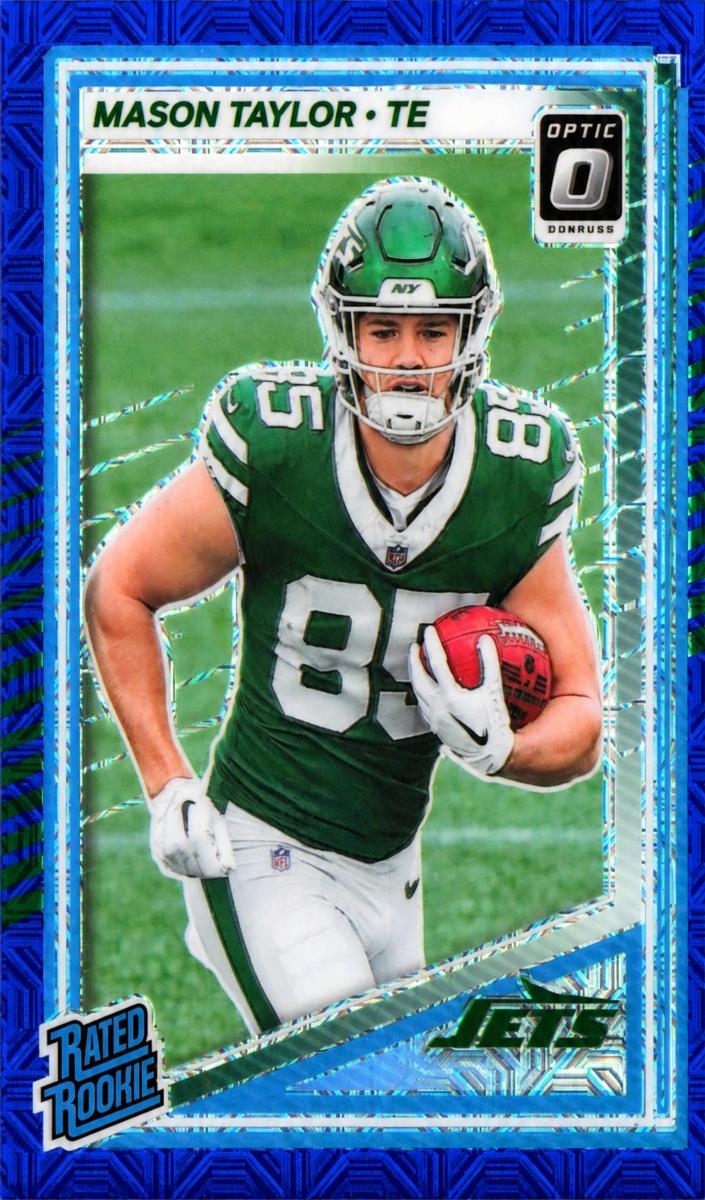 2025 Donruss Optic Football Blue Mojo Mason Taylor #274