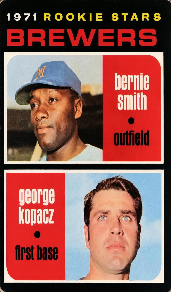 1971 Topps Baseball Rookie Stars Brewers #204 PSA 7