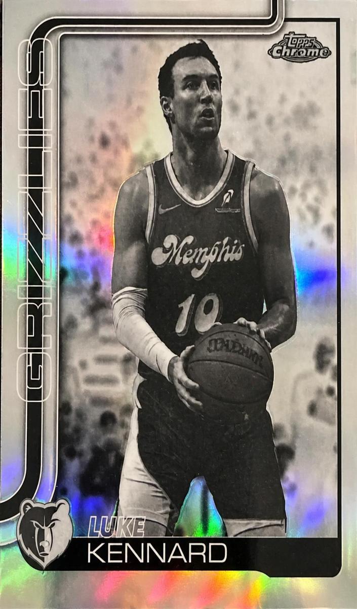 2025 Topps Chrome Basketball Negative Refractor Luke Kennard #117