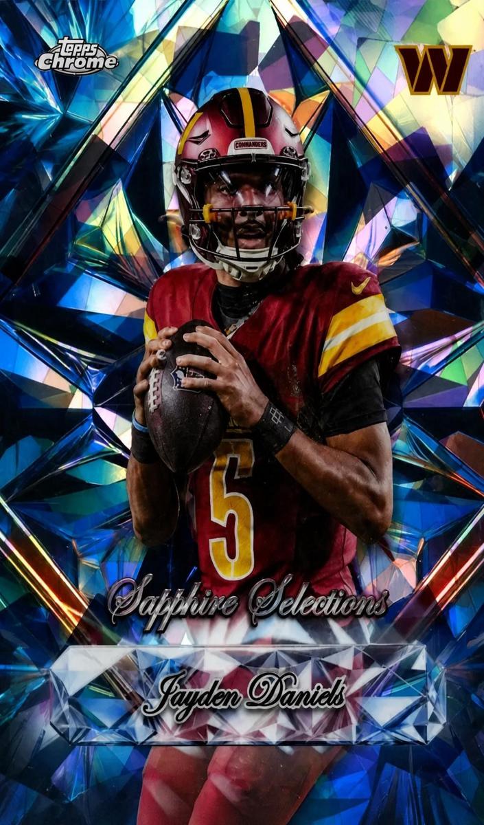 2025 Topps Chrome Sapphire Football Jayden Daniels #SS-7