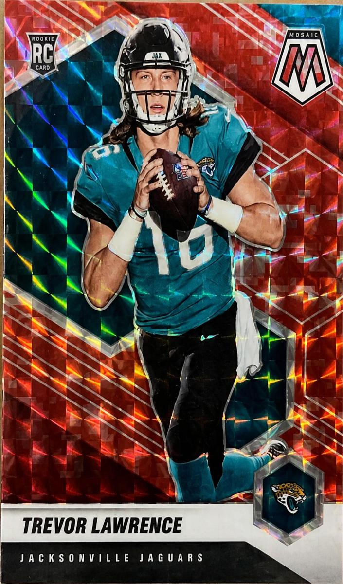 2021 Panini Mosaic Football Camo Red Trevor Lawrence #301