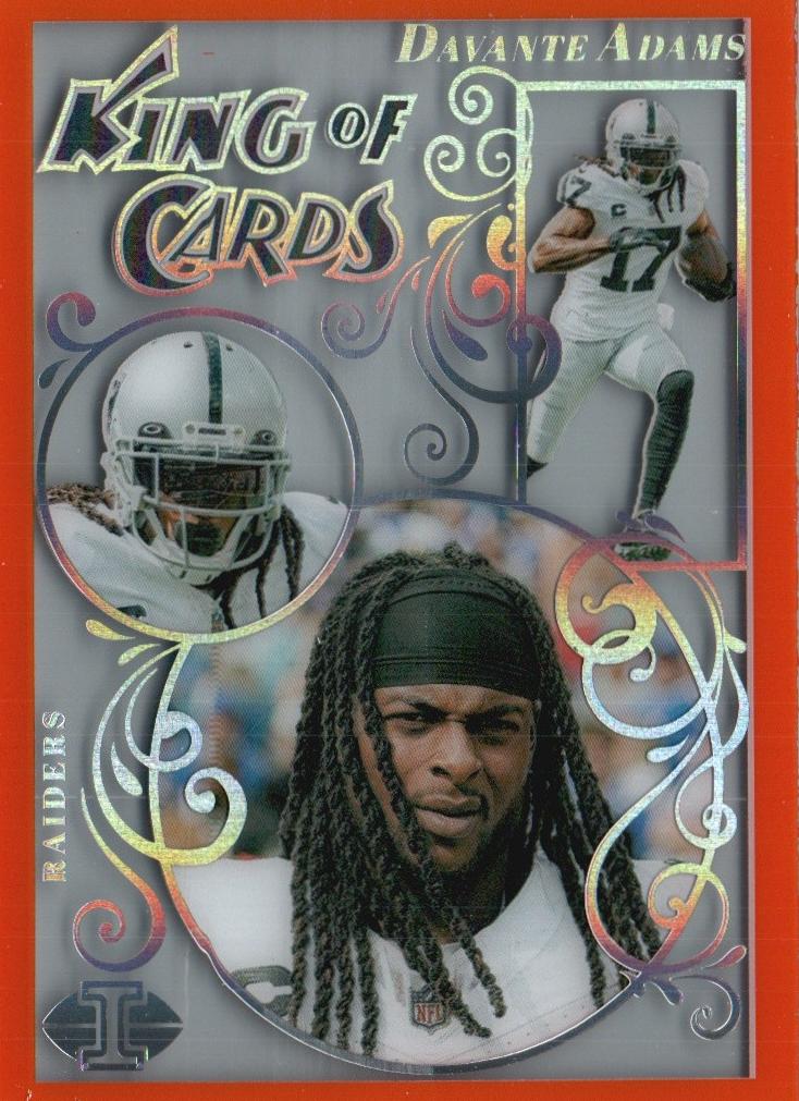 2023 Panini Illusions Football Orange Davante Adams #4 PSA 8.5