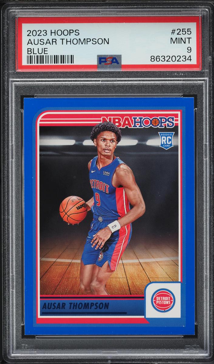2023 Panini Hoops Basketball Blue Ausar Thompson #255 PSA 8.5