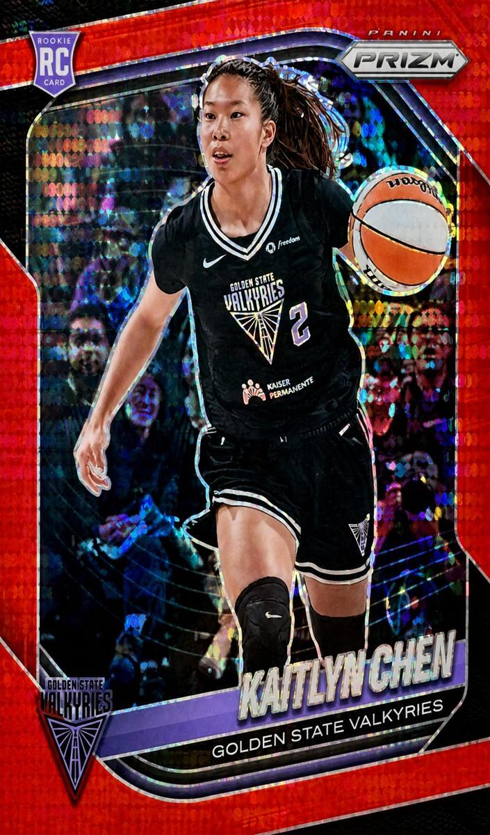 2025 Panini Prizm WNBA Basketball Red Pulsar Kaitlyn Chen #100