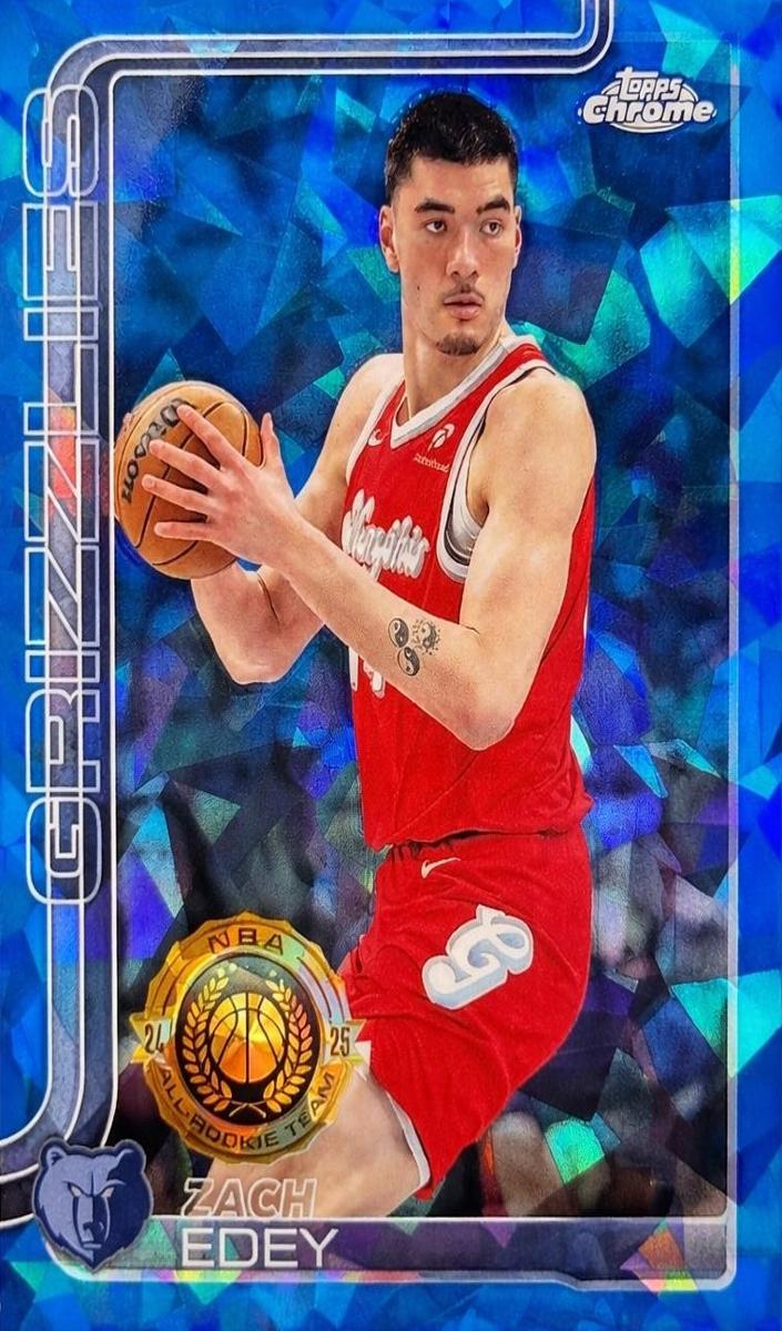2025 Topps Chrome Sapphire Basketball Zach Edey #128