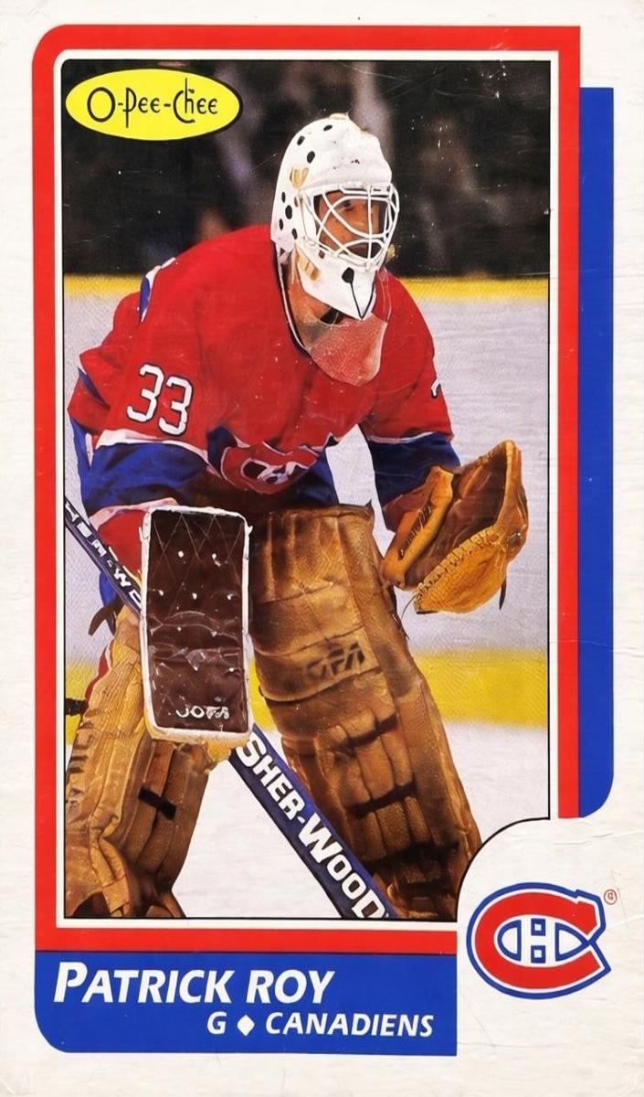 1986 O-Pee-Chee Hockey Patrick Roy #53 PSA 6