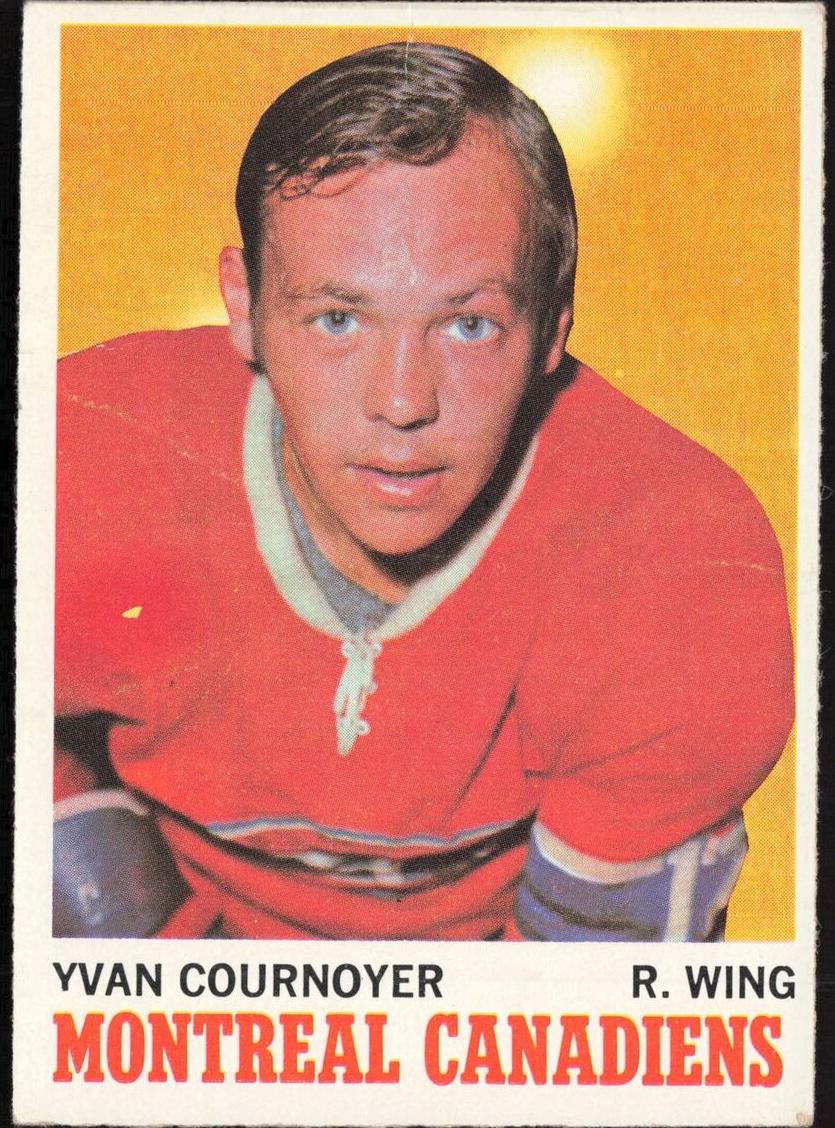 1970 Topps Hockey Yvan Cournoyer #50 PSA 9