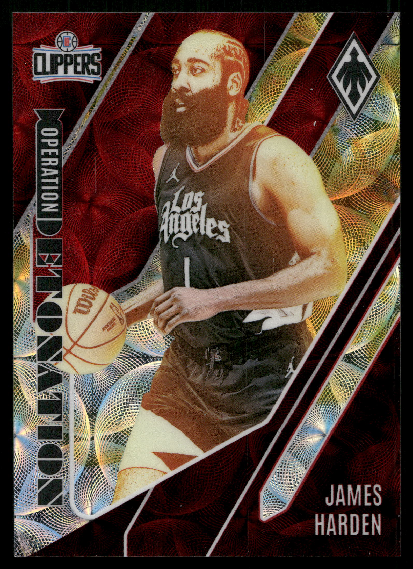 2023 Panini Phoenix Basketball International Red James Harden #15