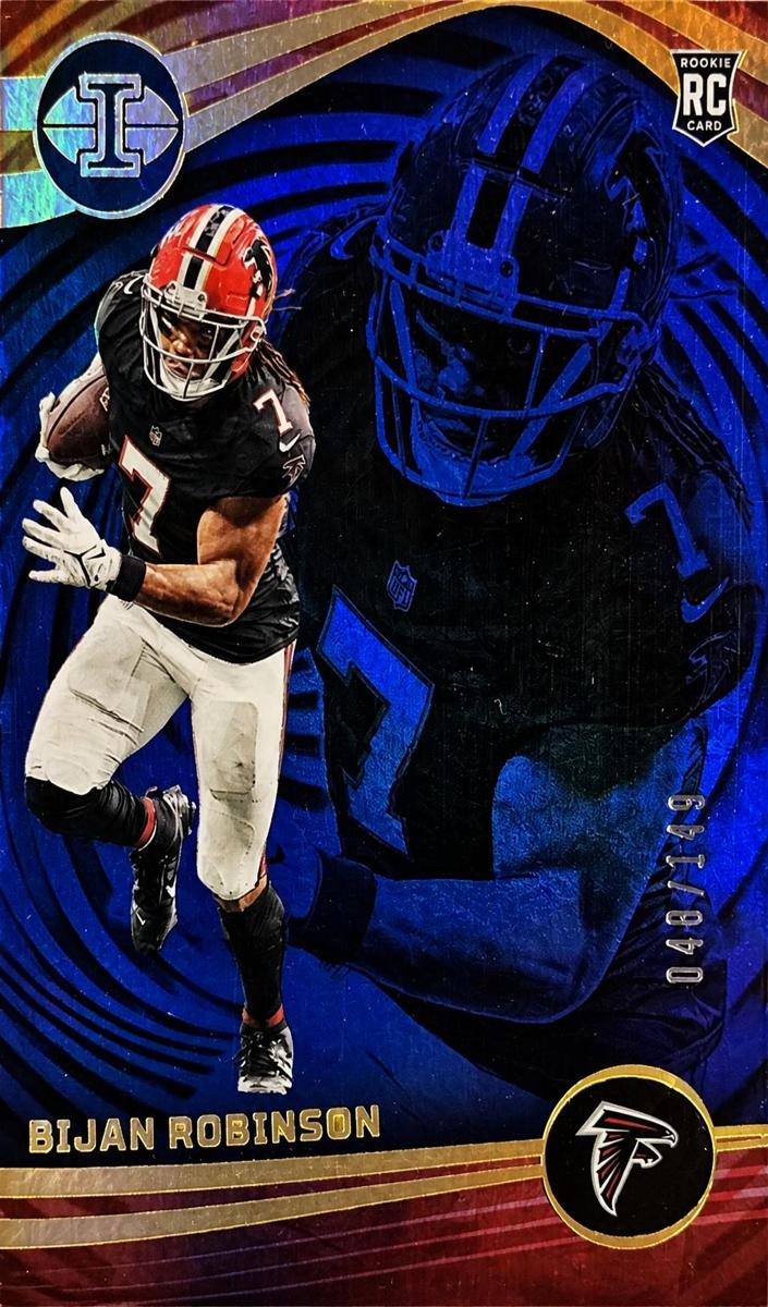 2023 Panini Illusions Football Trophy Collection Blue Bijan Robinson #6