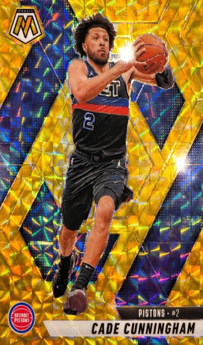 2024 Panini Mosaic Basketball Reactive Yellow Cade Cunningham #74
