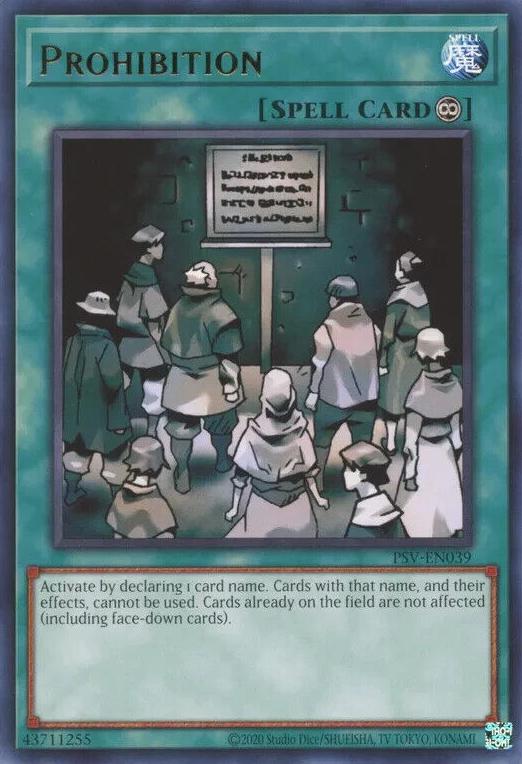 2023 Yu-Gi-Oh! Pharaoh's Servant: 25th Anniversary Prohibition #PSV-EN039