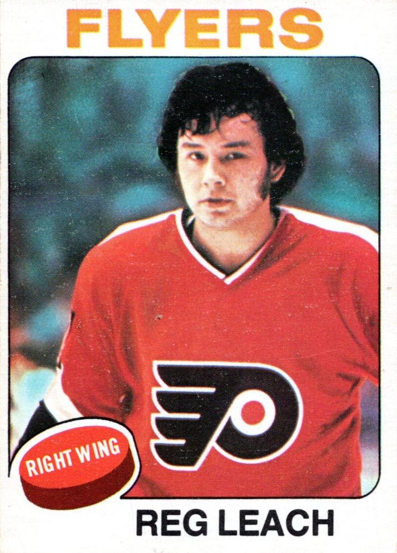 1975 O-Pee-Chee Hockey Reg Leach #166