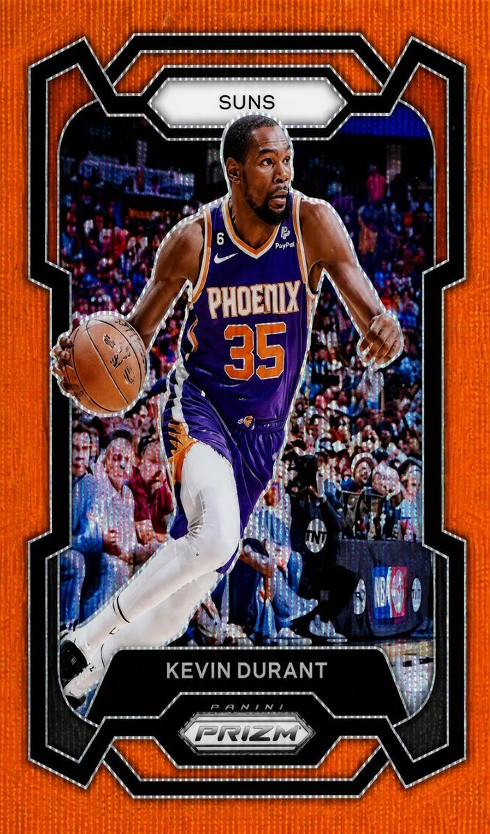 2023 Panini Prizm Basketball Orange Wave Kevin Durant #5 PSA 10