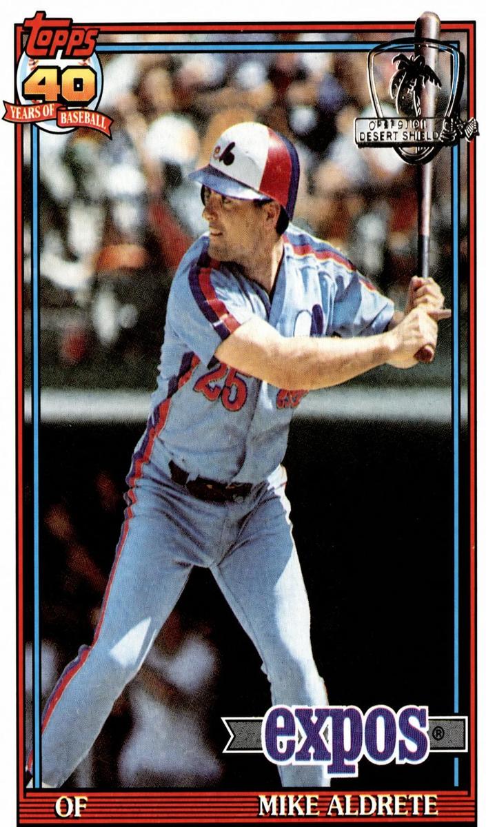 1991 Topps Baseball Mike Aldrete #483