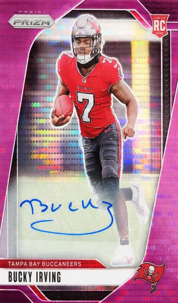 2024 Panini Prizm Football Purple Pulsar Bucky Irving #316