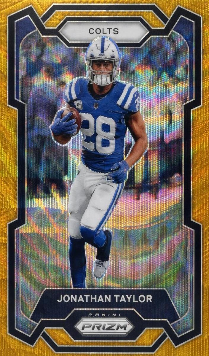 2023 Panini Prizm Football Gold Wave Jonathan Taylor #127