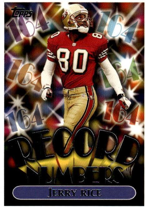 1999 Topps Football Jerry Rice #RN8 PSA 9
