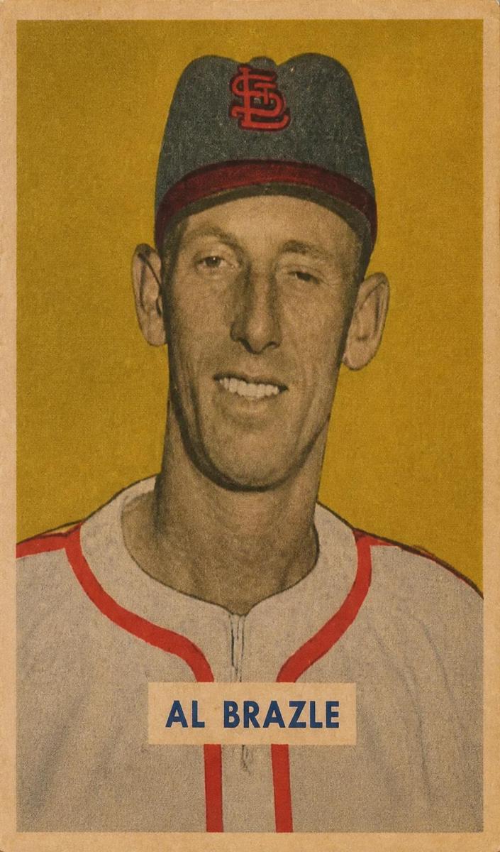 1949 Bowman Baseball Print Al Brazle #126
