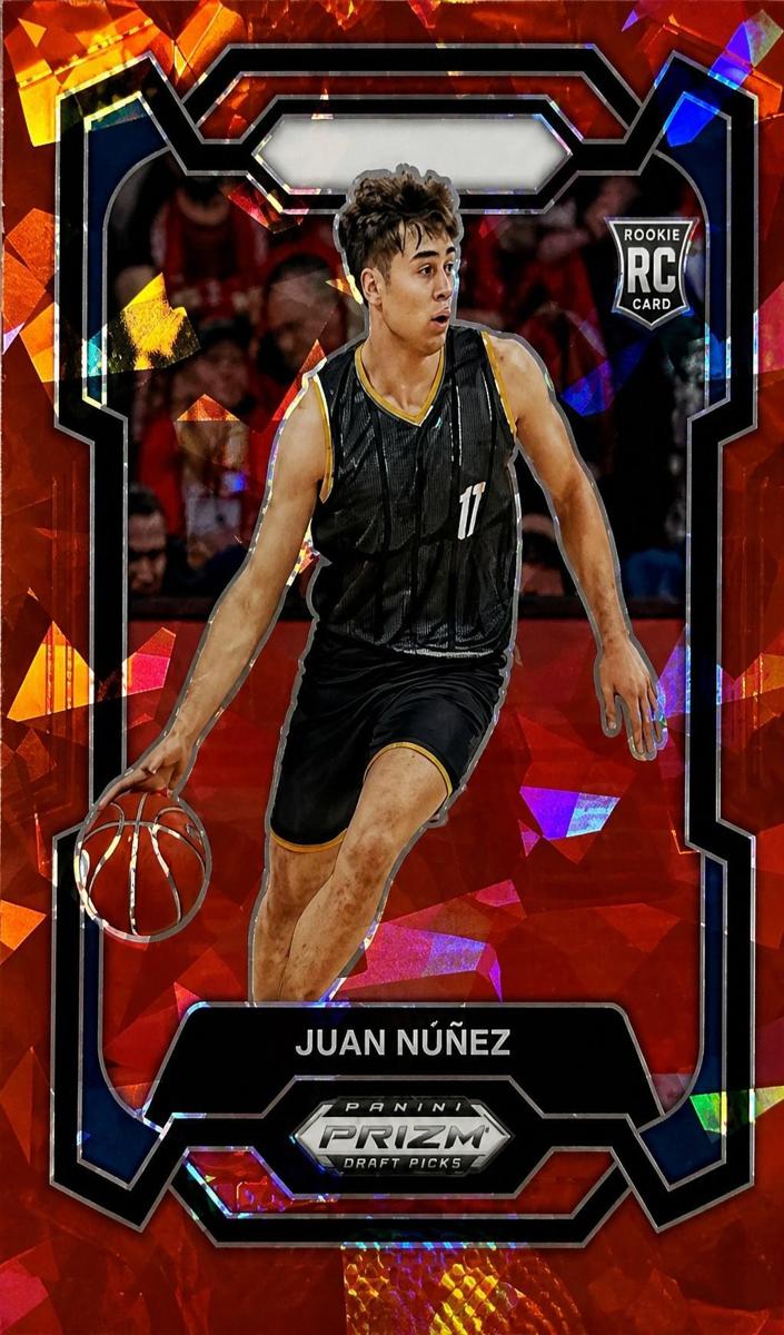 2024 Panini Prizm Draft Picks Basketball Red Ice Juan Nunez #36