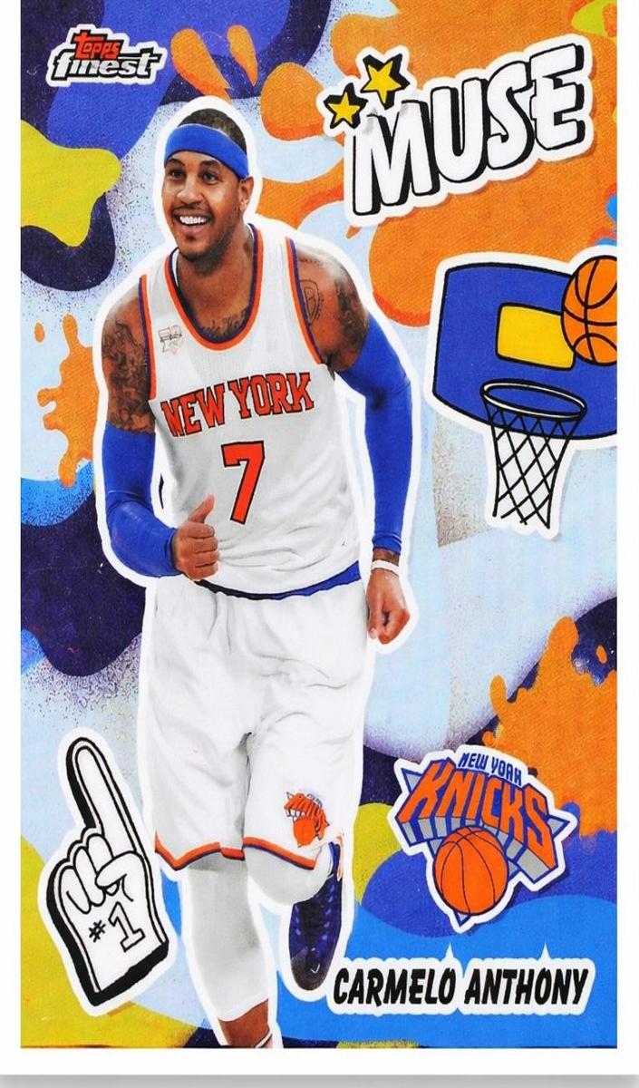 2025 Topps Finest Basketball Refractor Carmelo Anthony #M-7