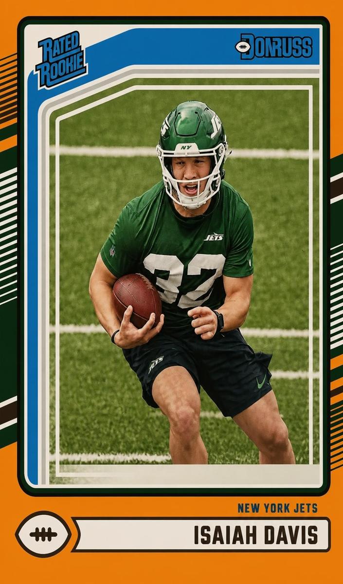 2024 Panini Donruss Football Orange Isaiah Davis #386