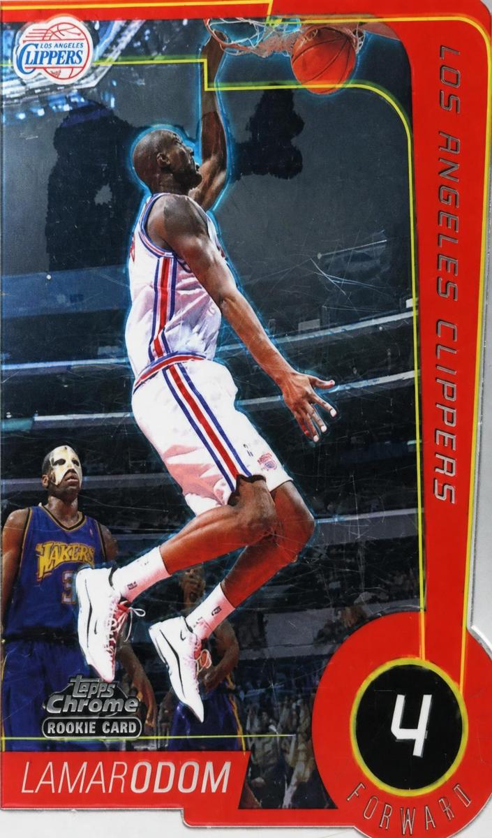1999 Topps Chrome Basketball Refractor Lamar Odom #231 PSA 9