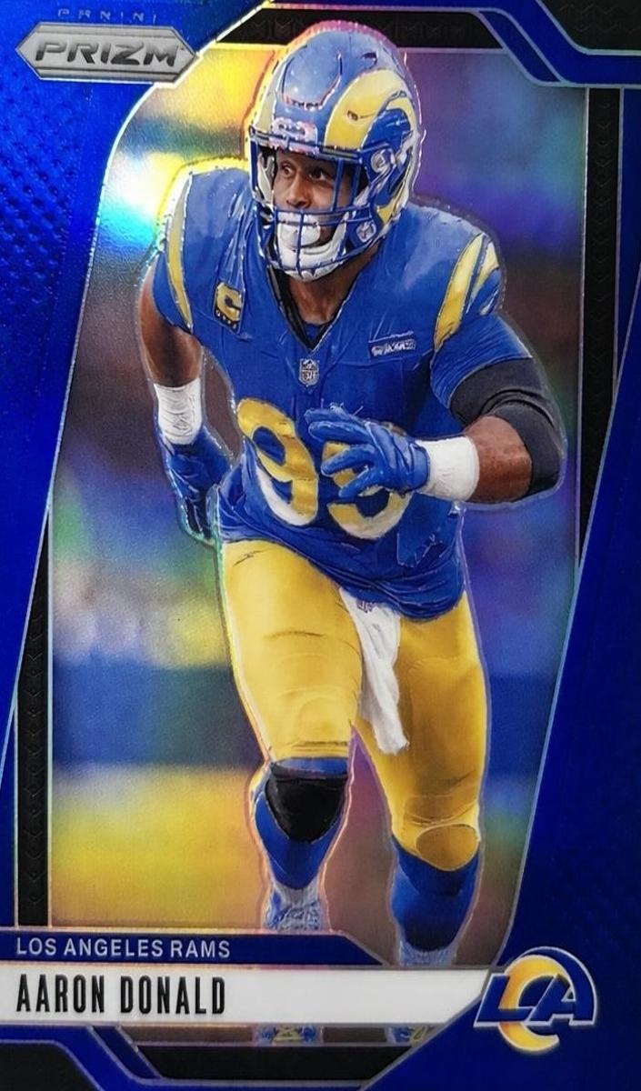 2024 Panini Prizm Football Blue Aaron Donald #172