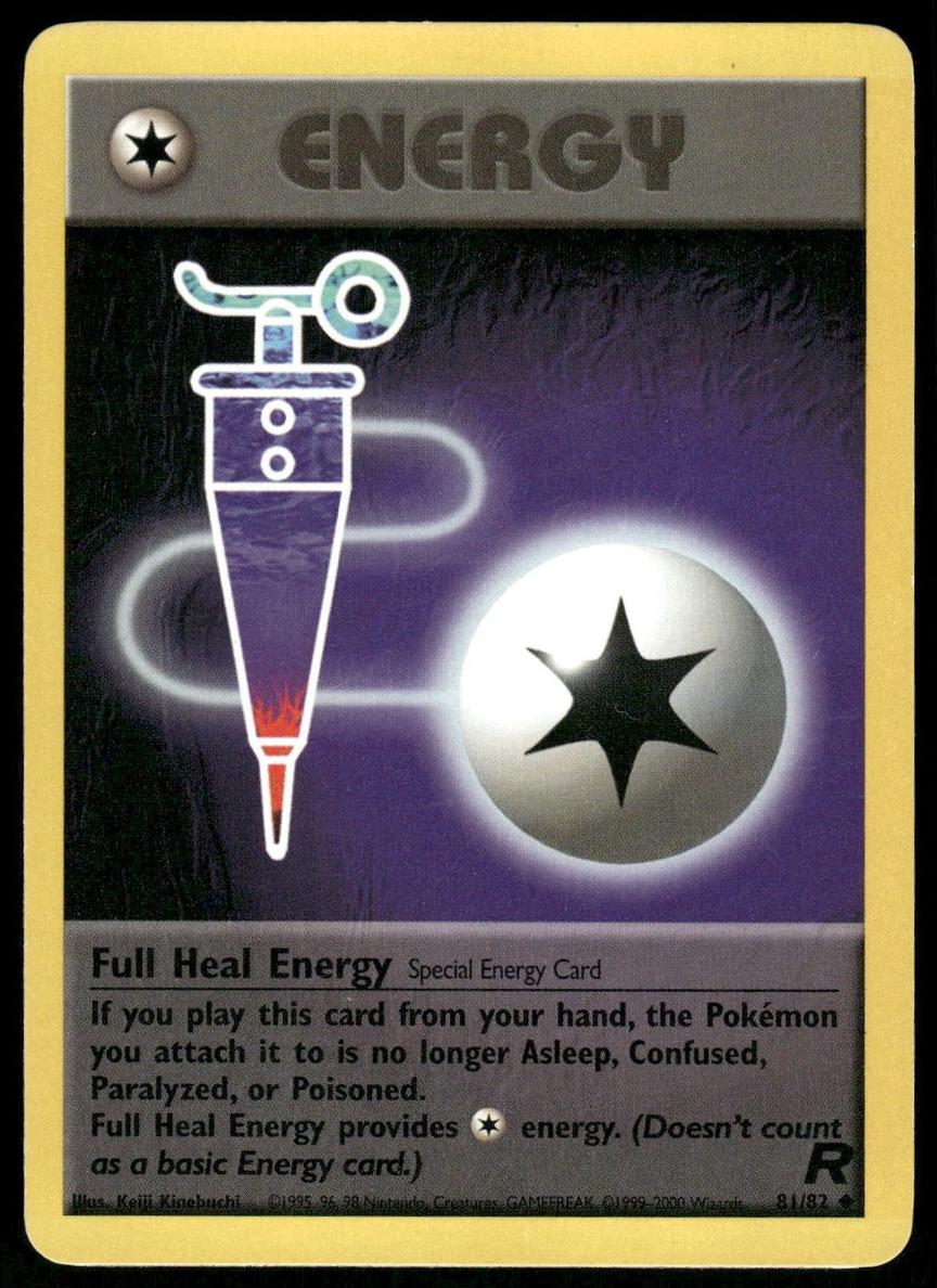 2000 Pokemon Team Rocket Full Heal Energy #81 PSA 10