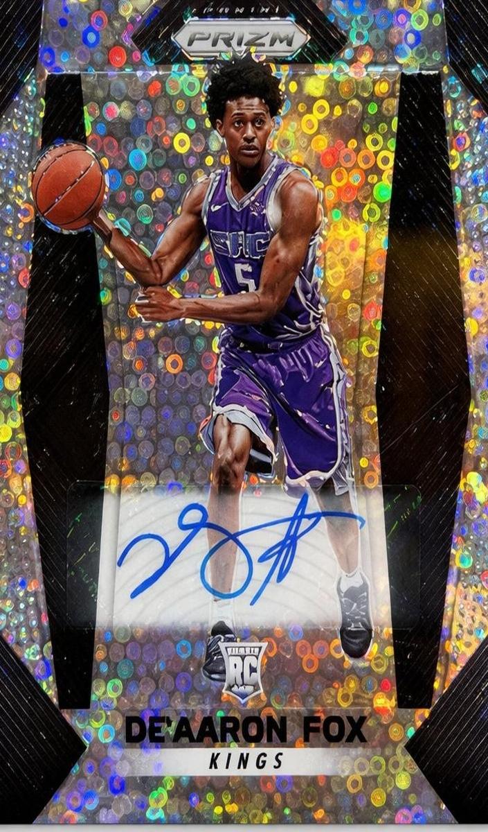 2017 Panini Prizm Basketball Fast Break De'Aaron Fox #24 PSA 9
