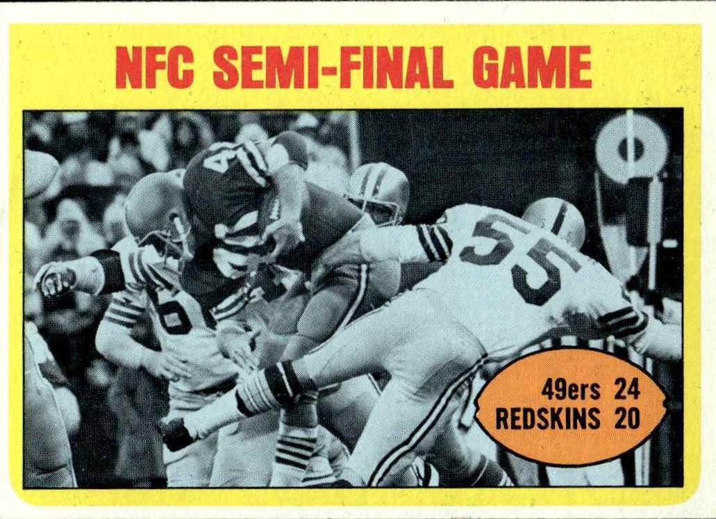 1972 Topps Football NFC Semi-Final #136 PSA 8
