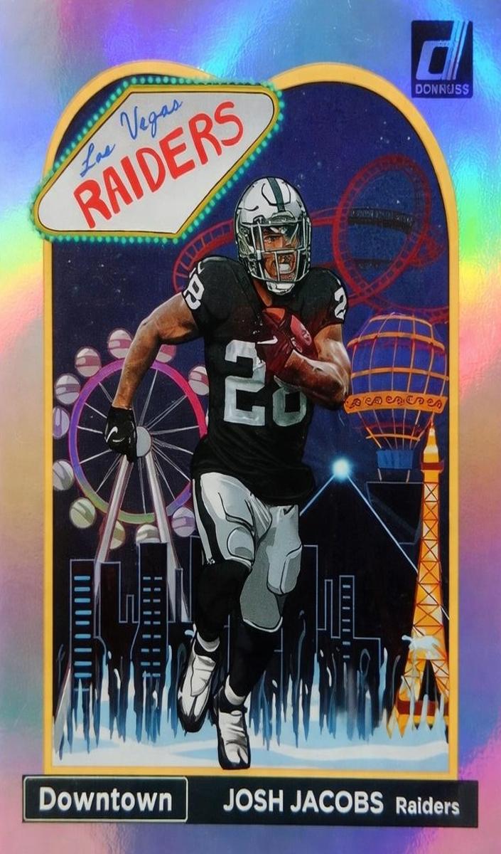 2023 Panini Donruss Football Josh Jacobs #D-12 PSA 10